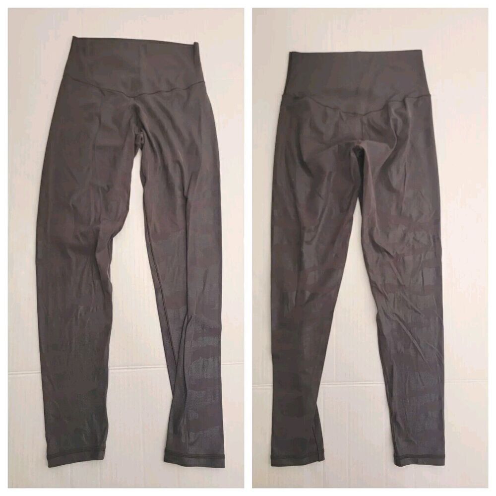Aerie Offline Leggings Womens Medium High Rise Gray Glossy Camo Seamless